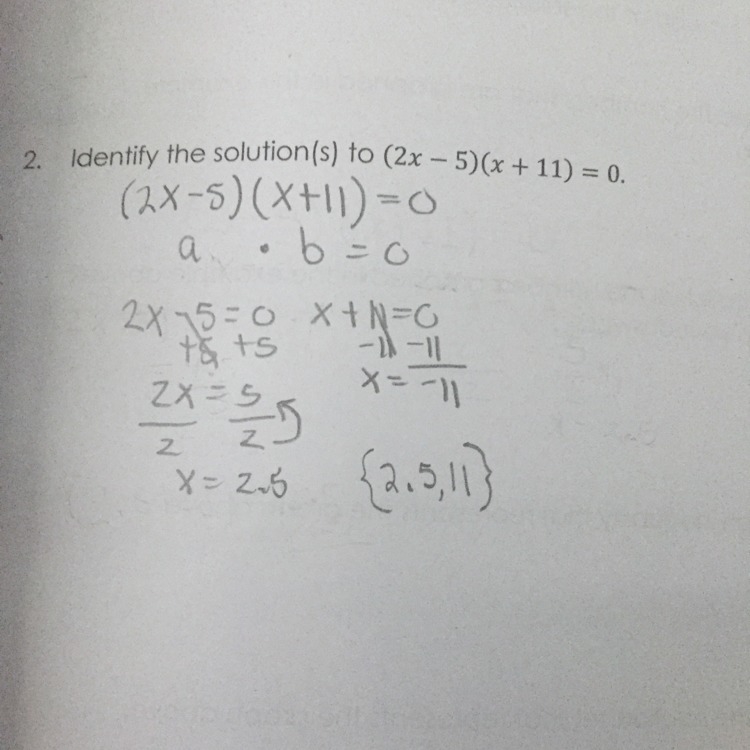 When finding solutions, how do I know which number goes first? Is it {2.5,11} or {11,2.5}-example-1