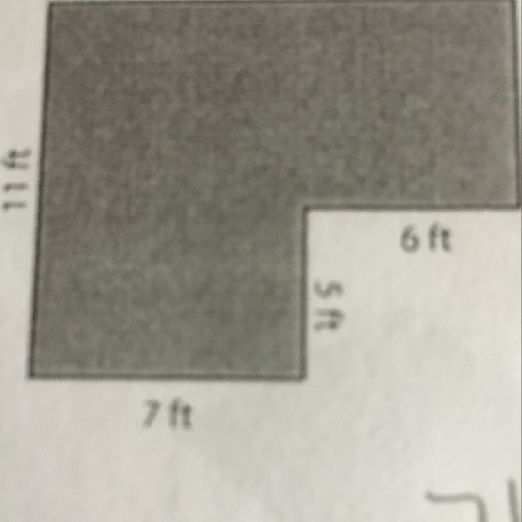 Composite figures. What is the area of this composite figure?-example-1