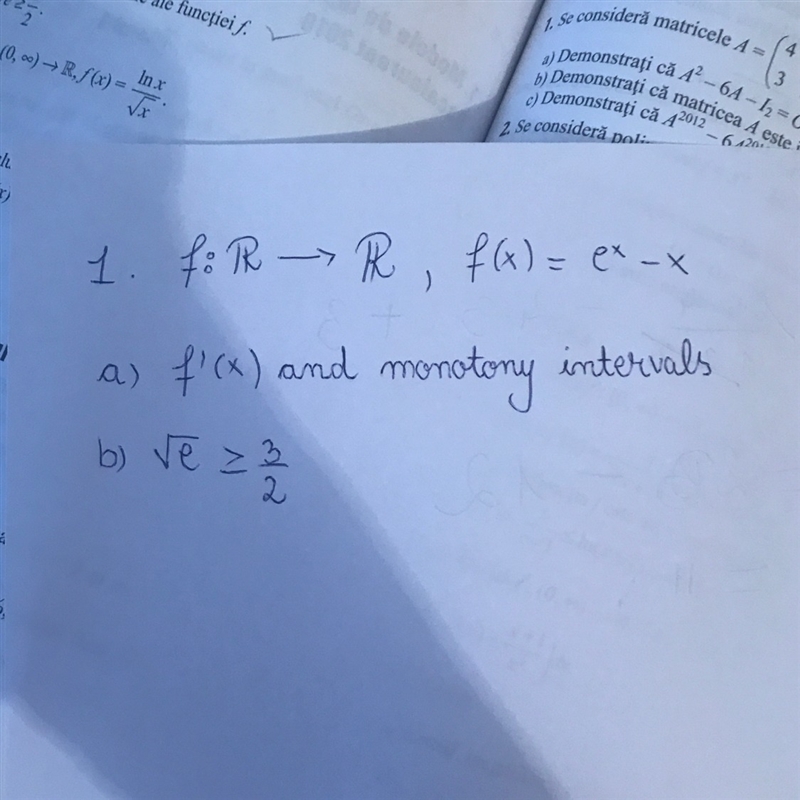 !!! Help !!! How do i demonstrate using the derivative at c) i am waiting for any-example-1