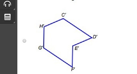 The shape below is transformed to another shape. Which shape could be its image? the-example-3