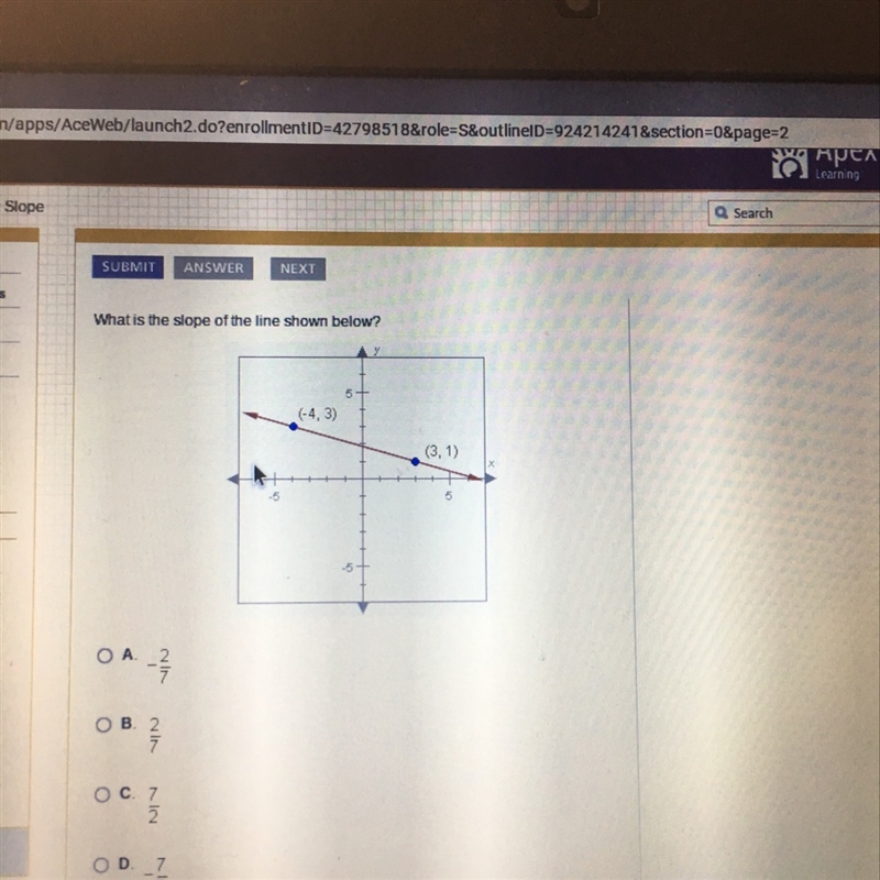 Just need to find the slope for the pic below help ASAP!!?!-example-1