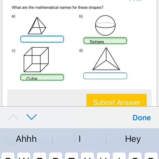 What are the names of the shapes for A and C plz X-example-1