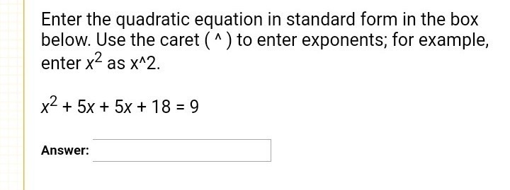 Enter the quadratic equation-example-1