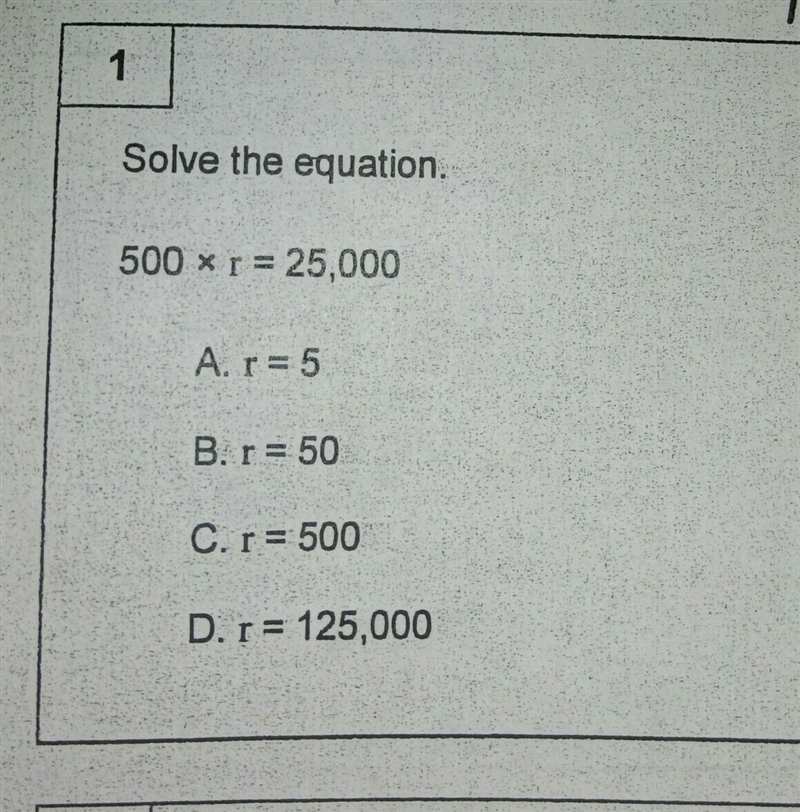 Solve the equation 500x r = 25,000-example-1