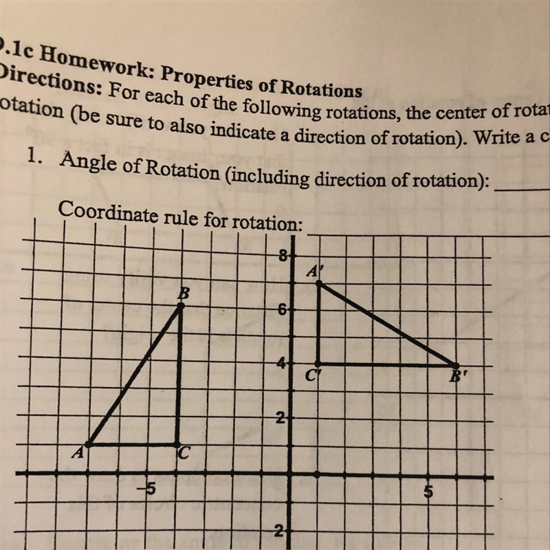 Angle of rotation(including direction of rotation)-example-1