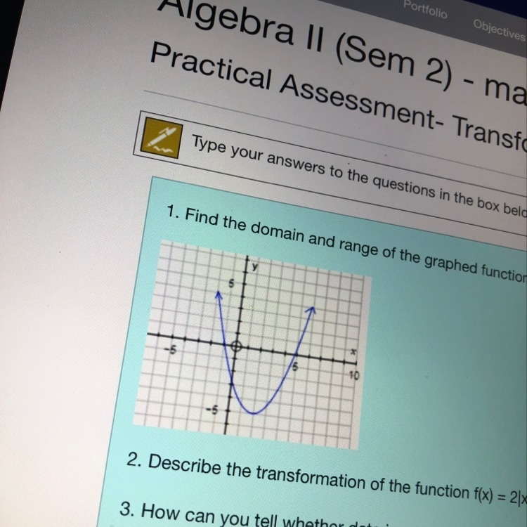 What is the domain and range for this graph?-example-1