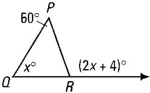 Question: 1. What is the value of x? Show your work to justify your answer. (2 points-example-1