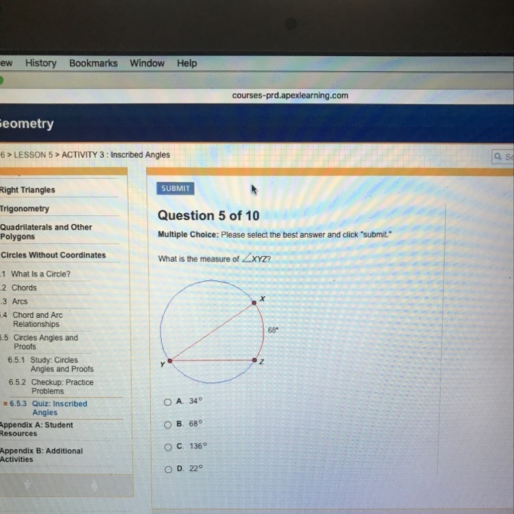 What’s the measure of XYZ?-example-1