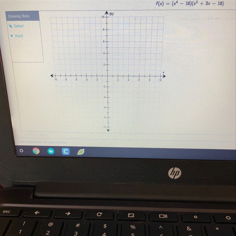 Find the zeros of the following function, and plot them on the graph.-example-1