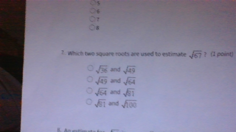 What are the most estimates to the sqrt of 14-example-1