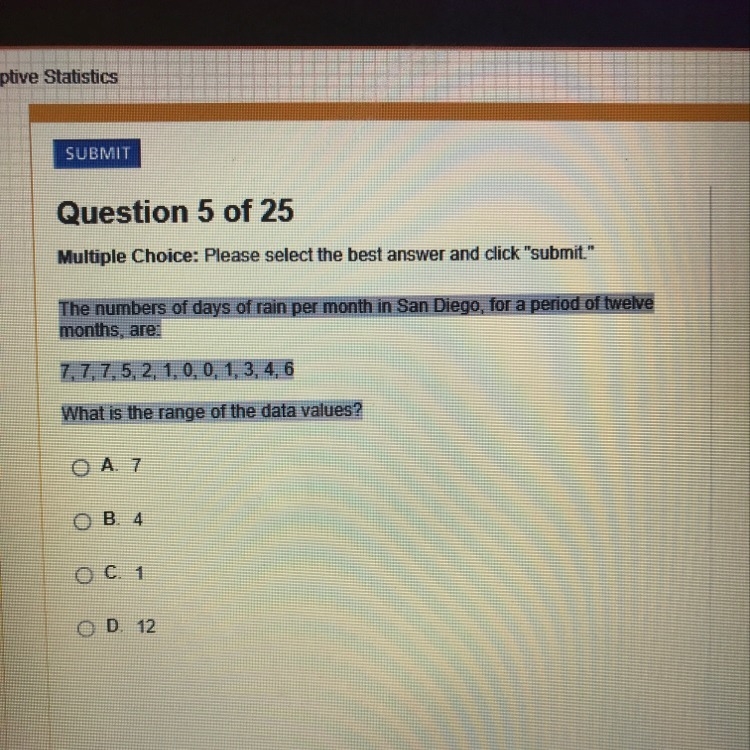 What is the range of the data values?-example-1