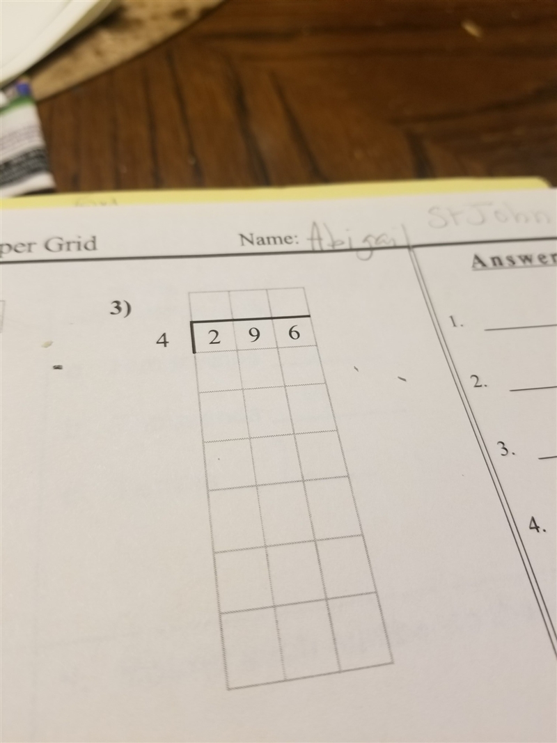 What is 296÷4 ? 296 / 4-example-1