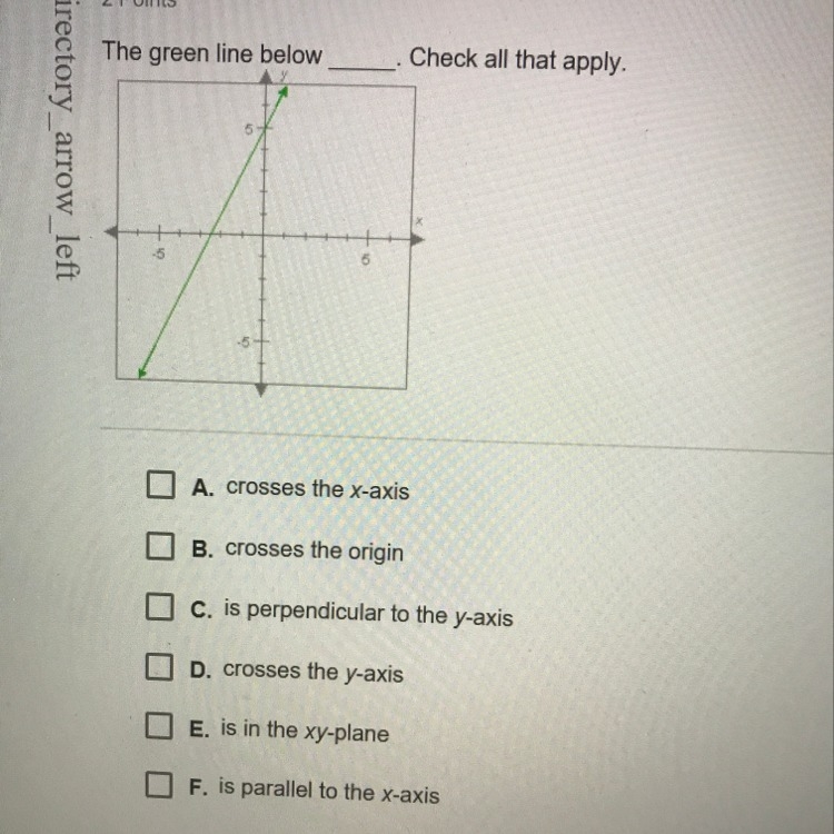 The green line below-example-1