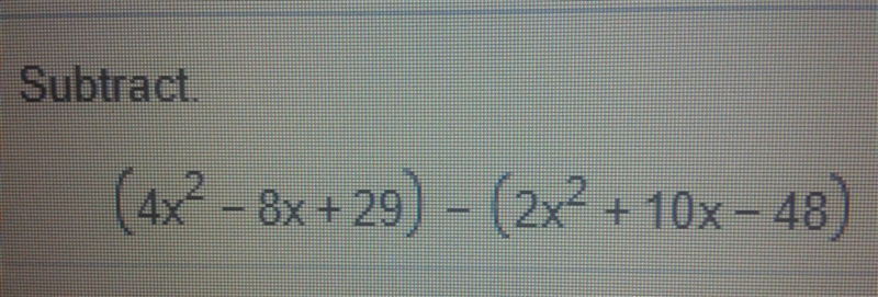 Subtract the polynomial.-example-1