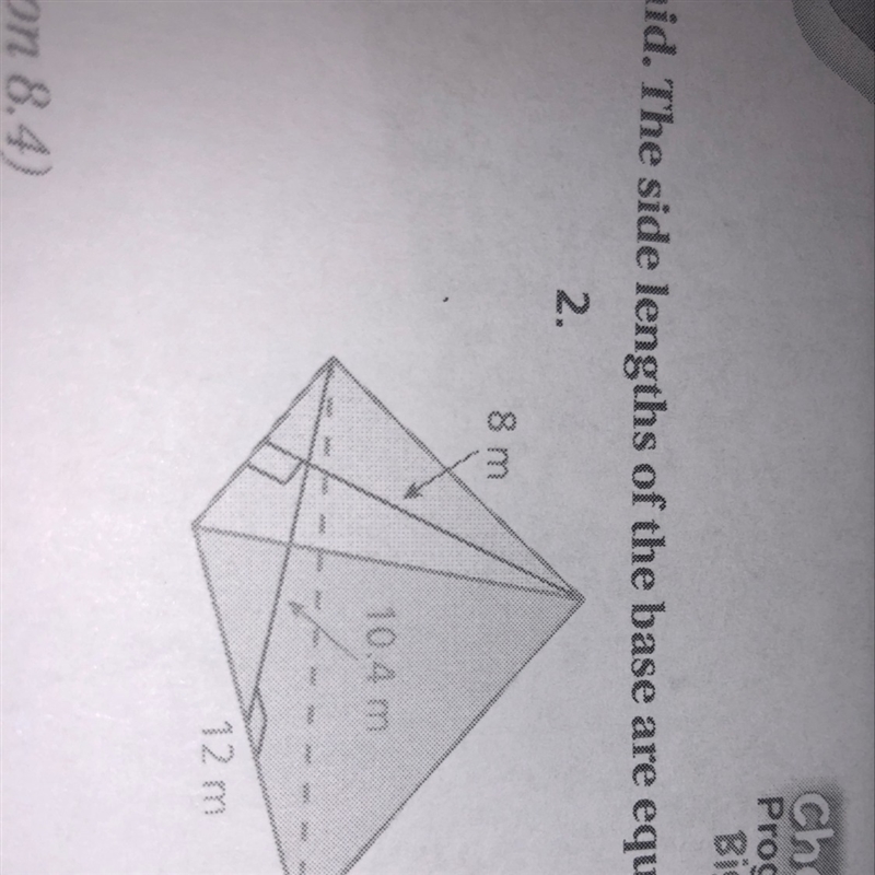 Find the surface area of the pyramid *the side lengths are equal*❤️-example-1