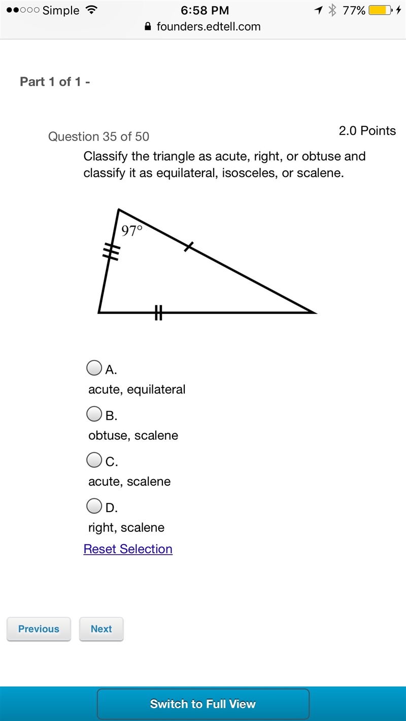 Geometry math question no Guessing and Please show work-example-1