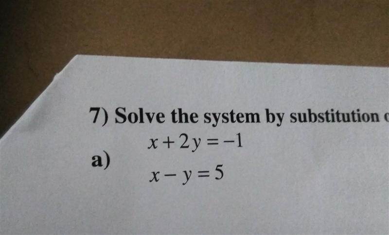 Solve the system by substitution or elimination-example-1