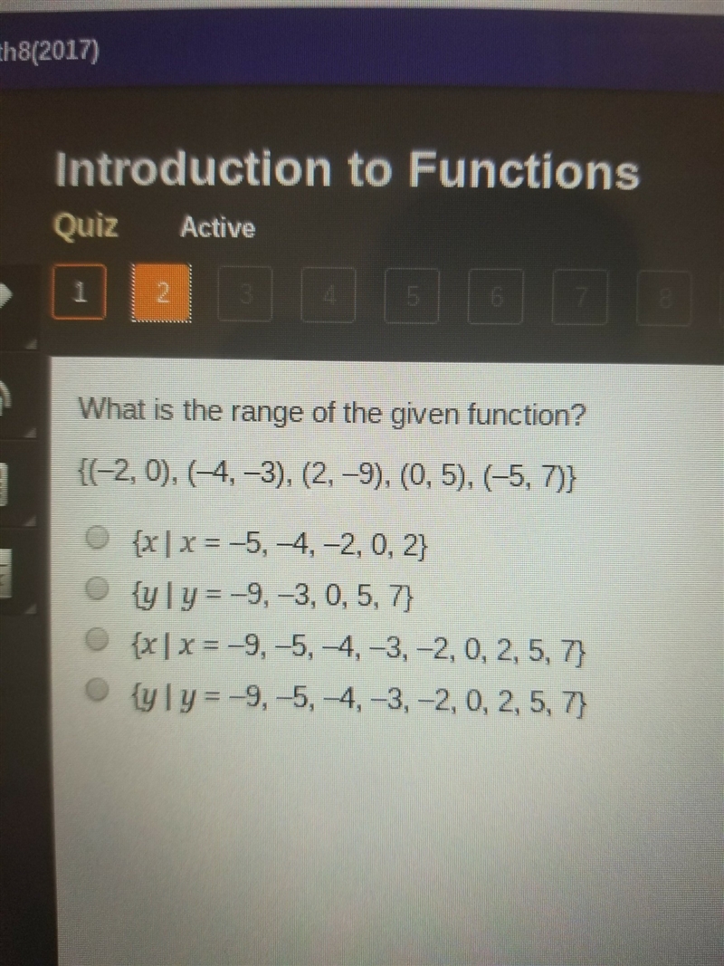 What is the range of the given function-example-1