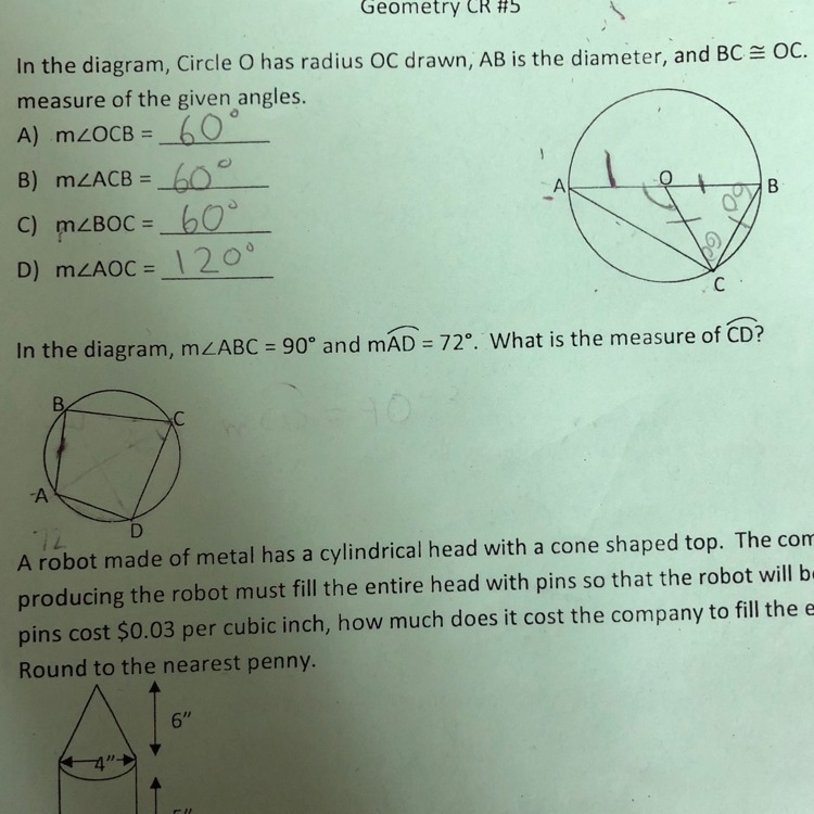 Could you please answer Number 2? This is for geometry-example-1