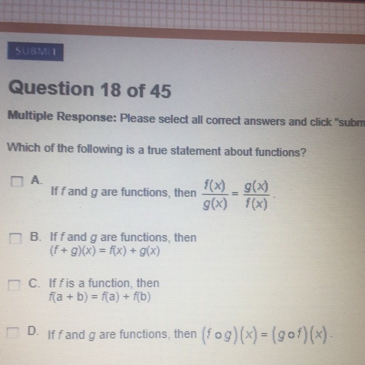 Which of the following is a true statement about functions-example-1