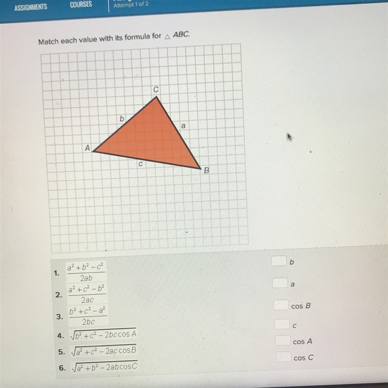 PLEASE HELP ME MATCH THEM!! I’m in need please. Match each value with its formula-example-1