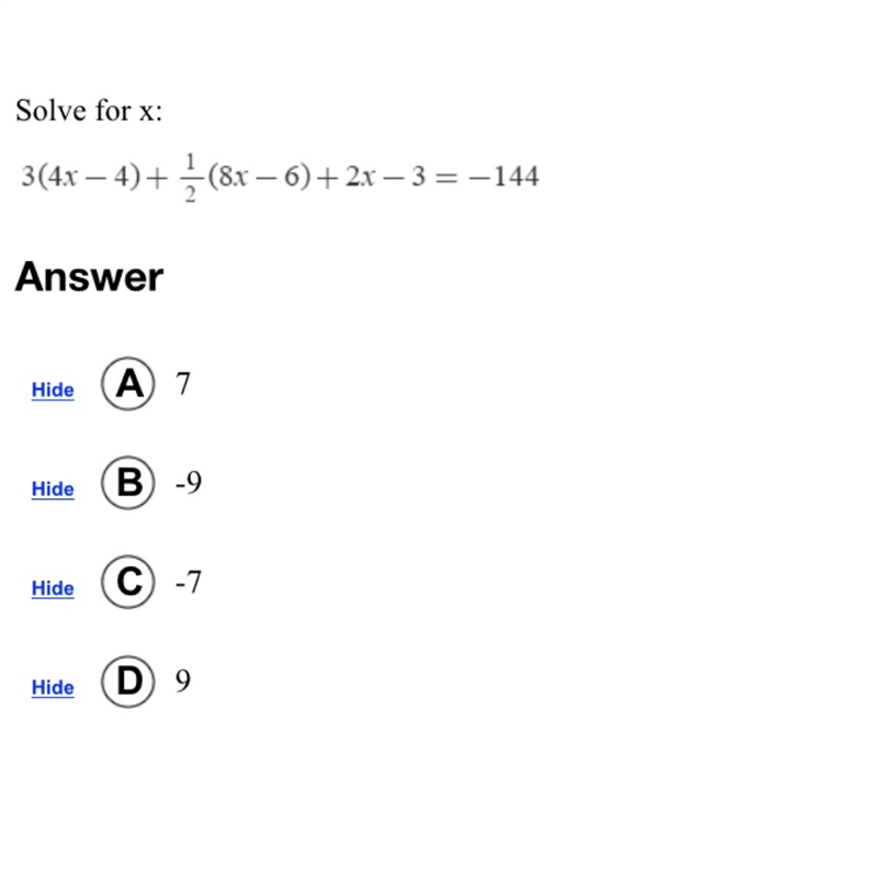 What is the solution for x ?-example-1