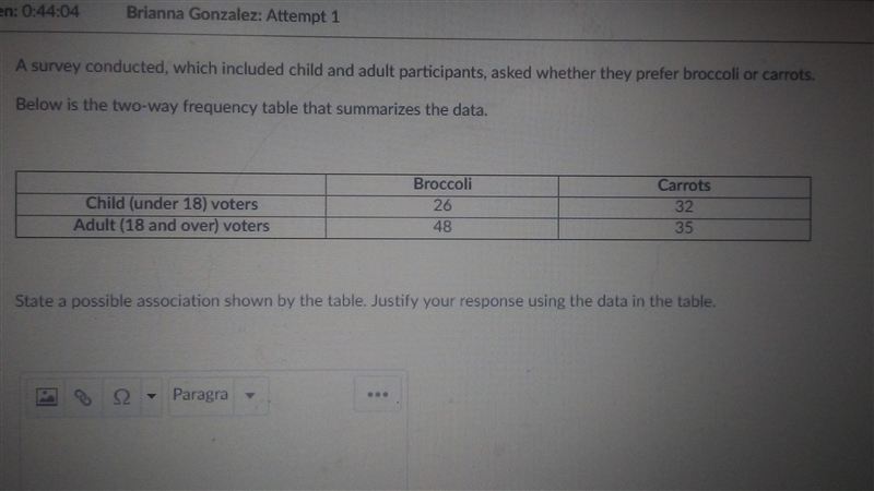 15 POINTS!! A survey conducted, which included child and adult participants, asked-example-1