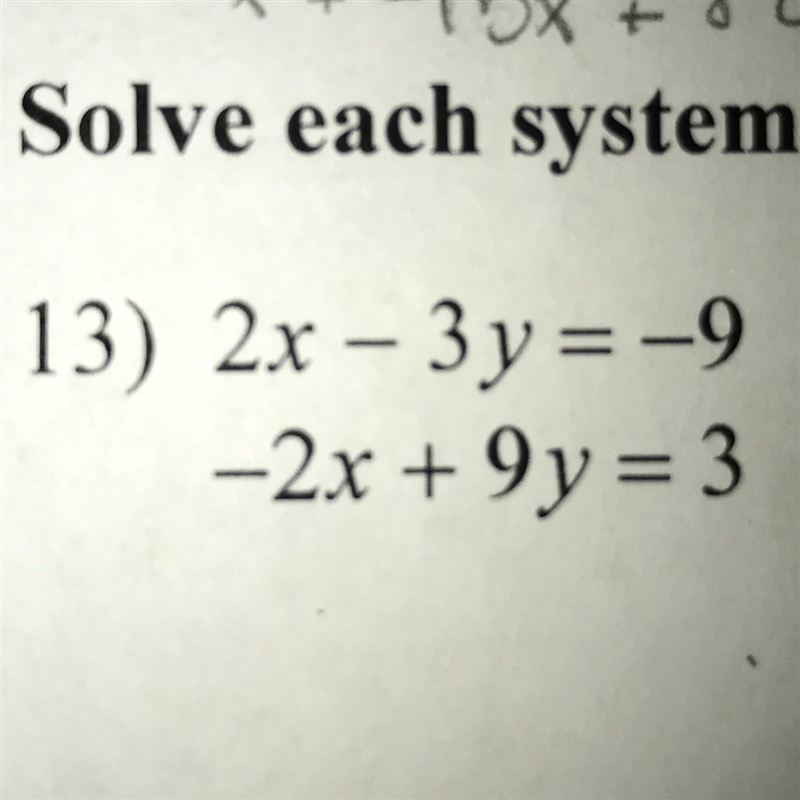 Solve each system by elimination.-example-1