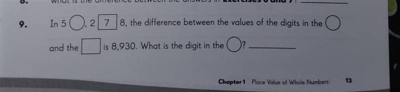 In 5_,278, the difference between the values of the digits in the thousands and the-example-1