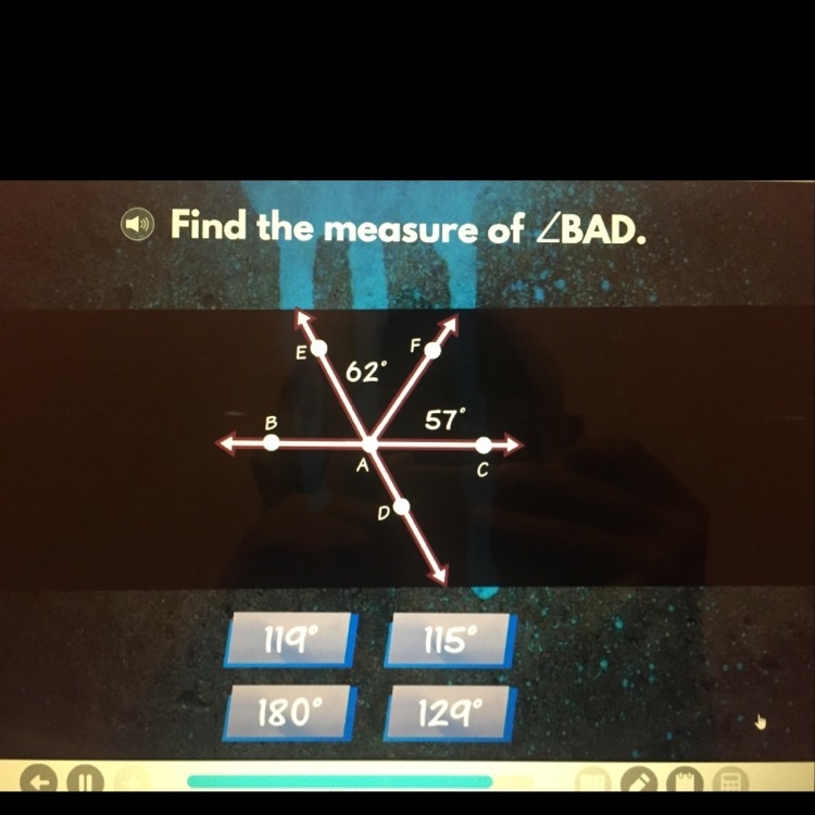 Find the measure of angle BAD-example-1