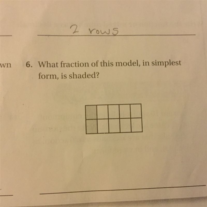 What fraction of this model,in simplest form,is shaded?u-example-1