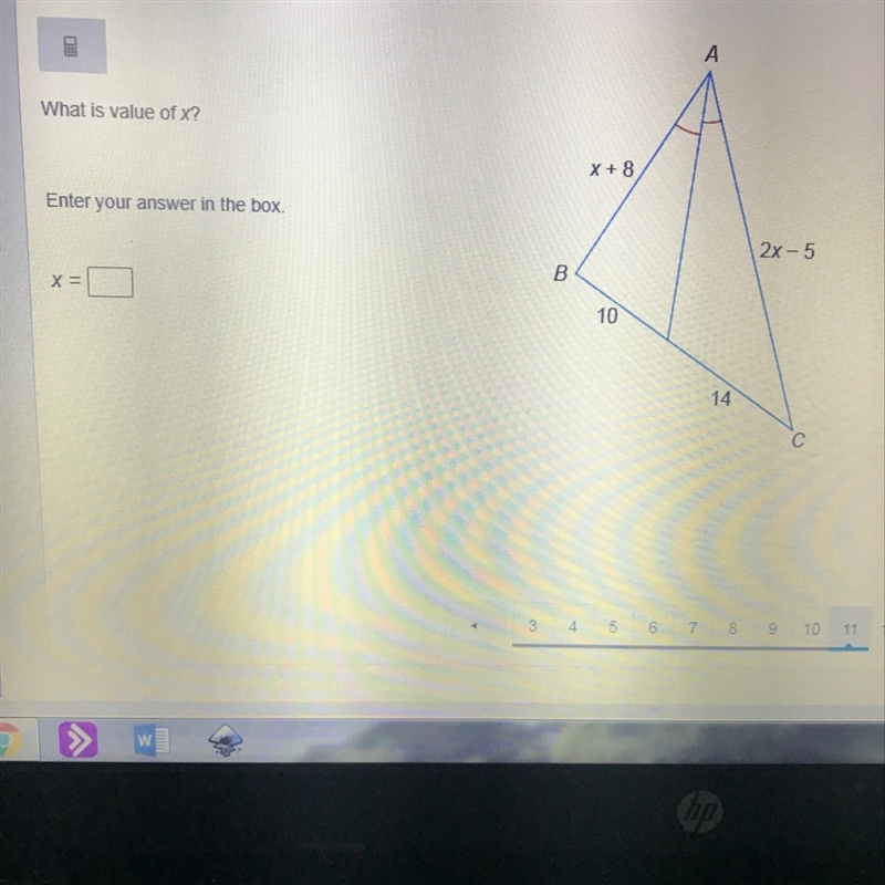 Please help! What is the value of x?-example-1