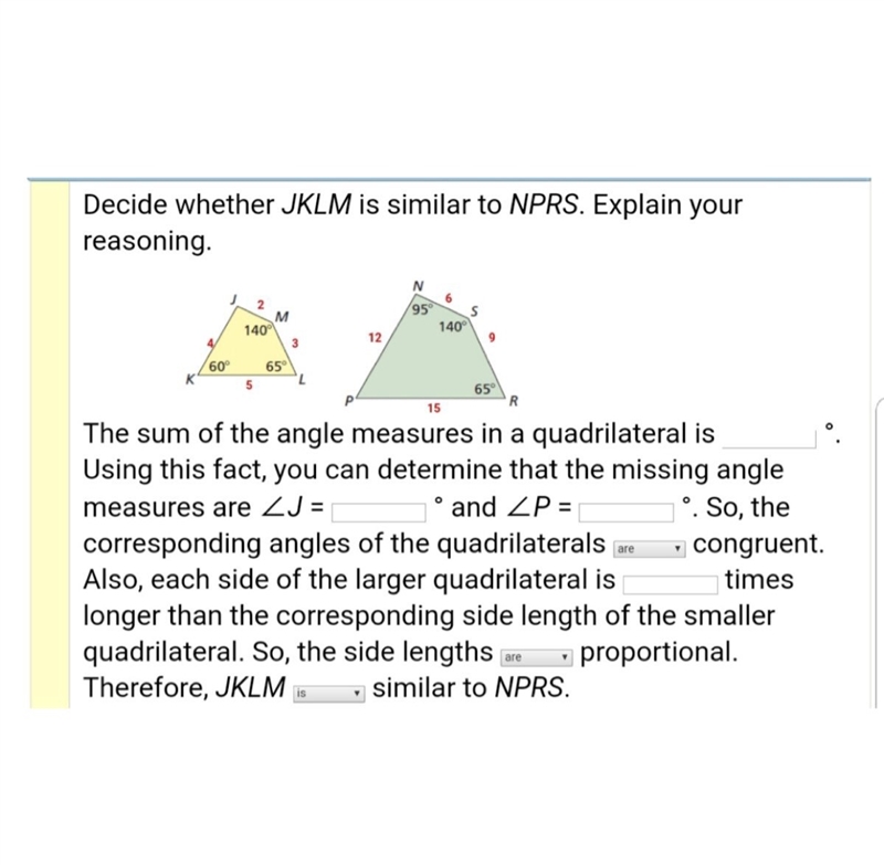 Decide whether JKLM is similar to NPRS. Explain your reasoning.-example-1