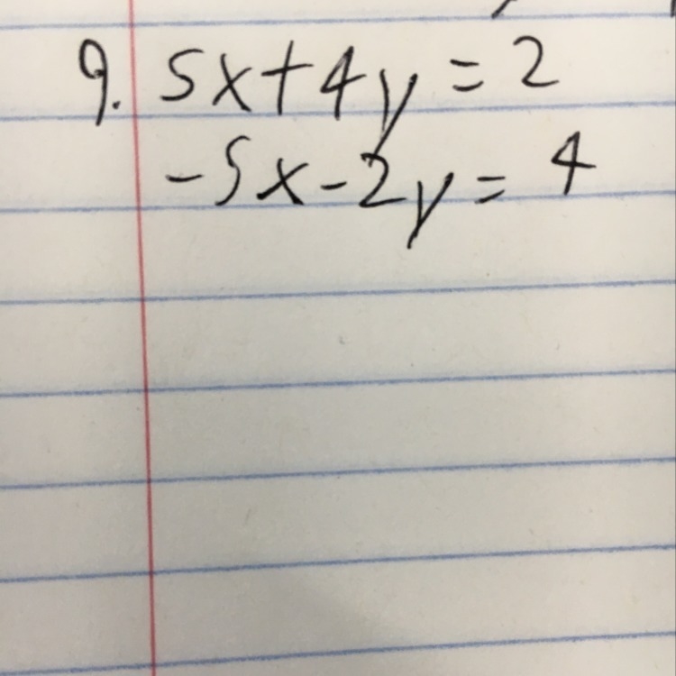 Solve by elimination-example-1