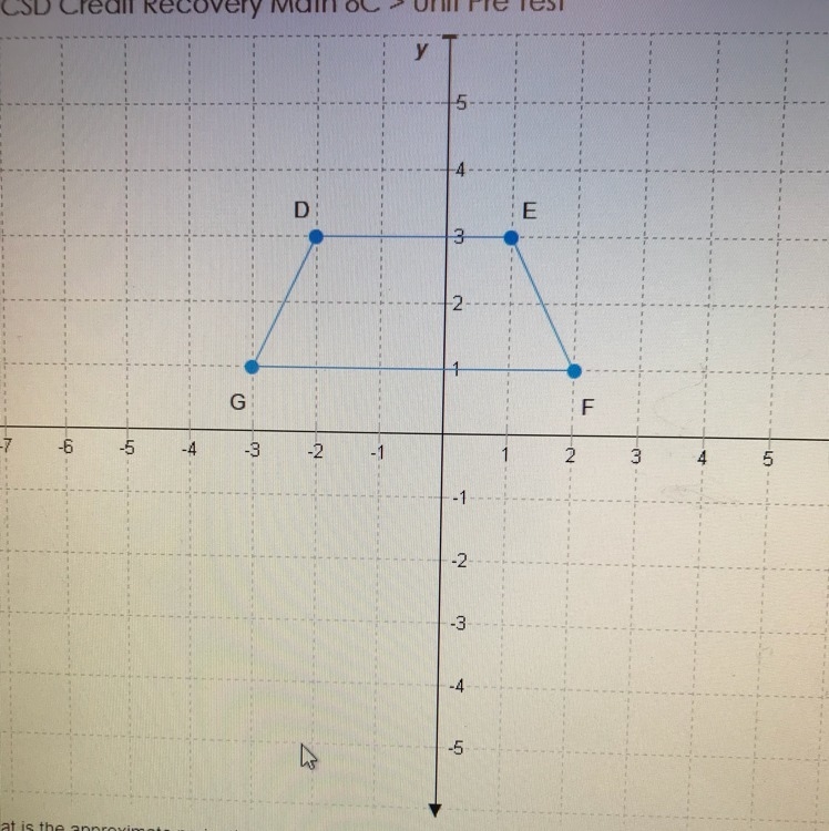 What is the approximate perimeter of trapezoid DEFG-example-1