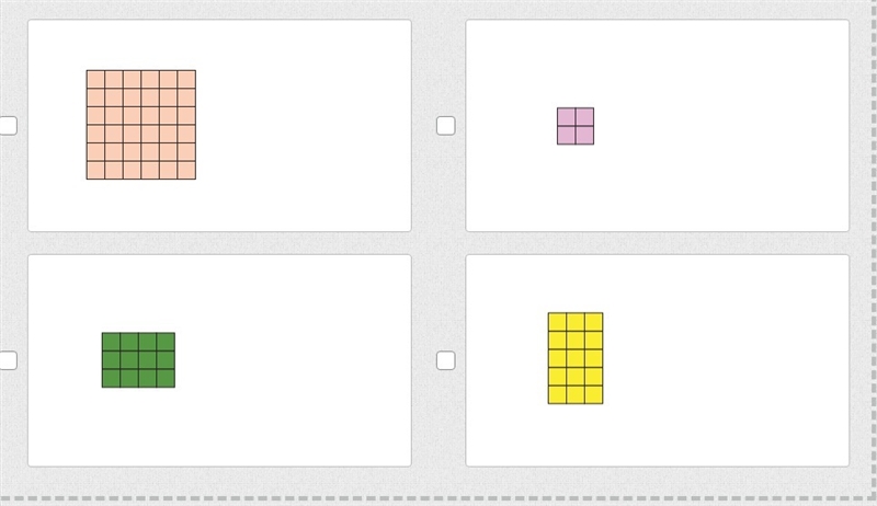 Select the two figures that are similar to the 3 by 3 figure that is shown.-example-2