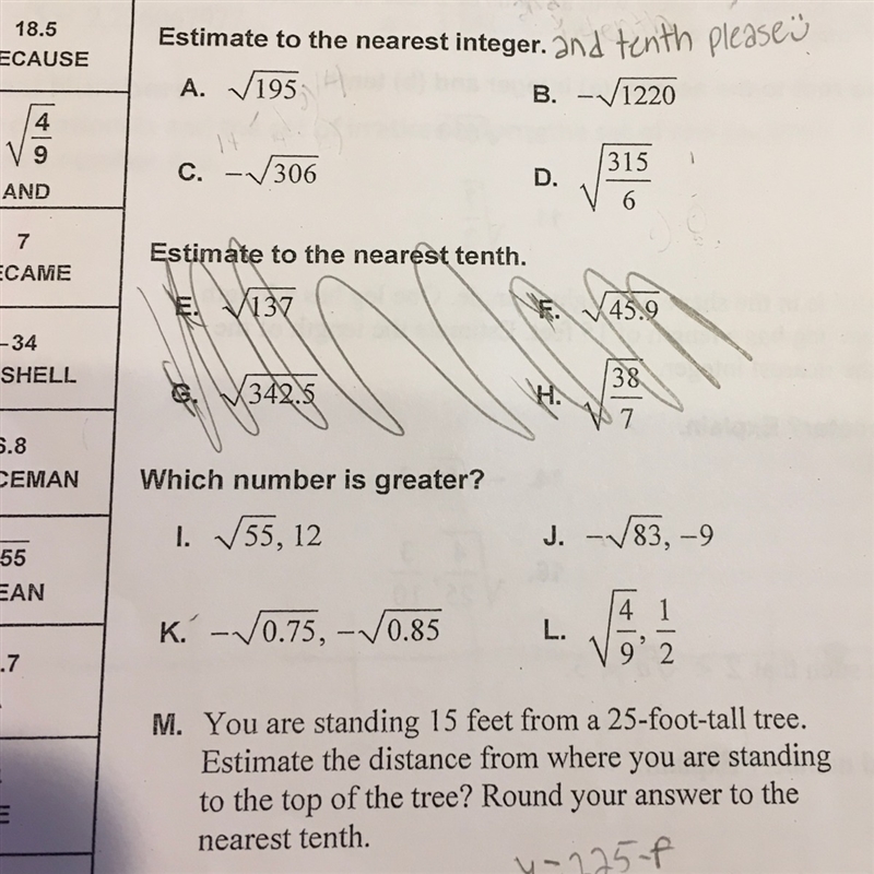 Please give detailed work A-D and I-M thanks will give 54 points-example-1