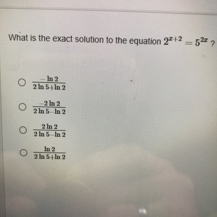 What is the exact solution for the equation-example-1