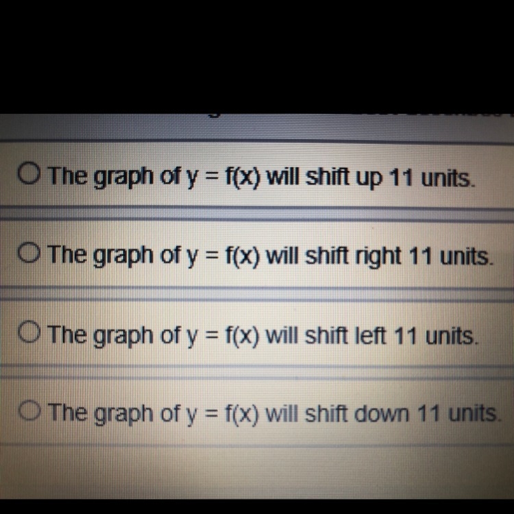 Which of the following statements best describes the affect of replacing the graph-example-1