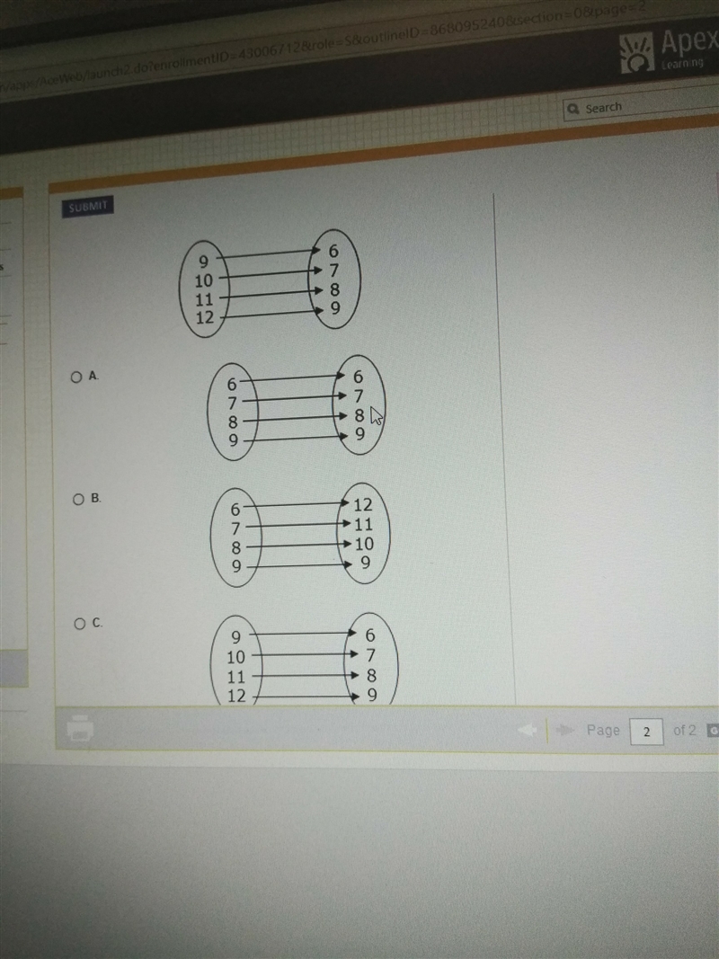 Which if the following are the domain and range thst represents the inverse of the-example-1