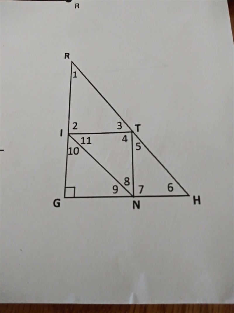 If RI=IT,what angles are congruent?-example-1