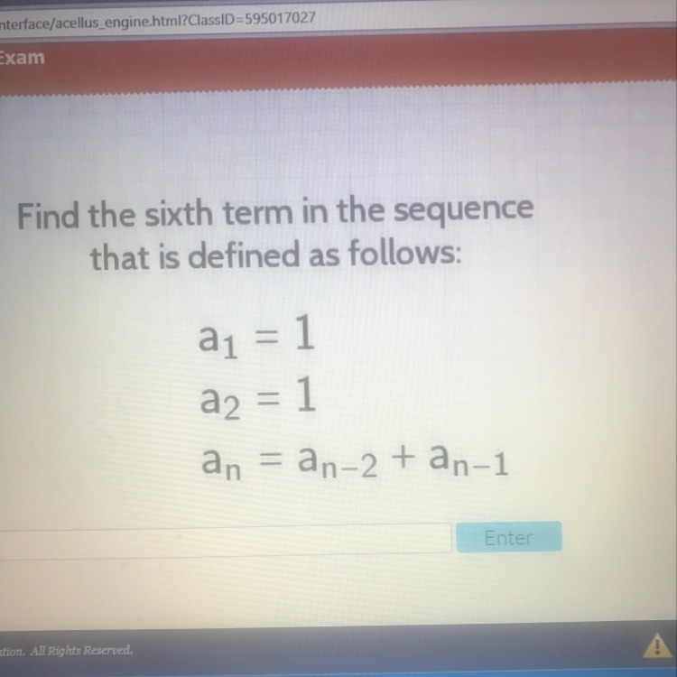 Find the 6th term in the sequence-example-1