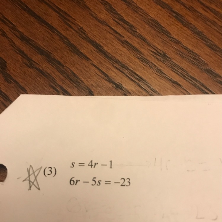 What is the answer using either the substitution method or elimination method-example-1