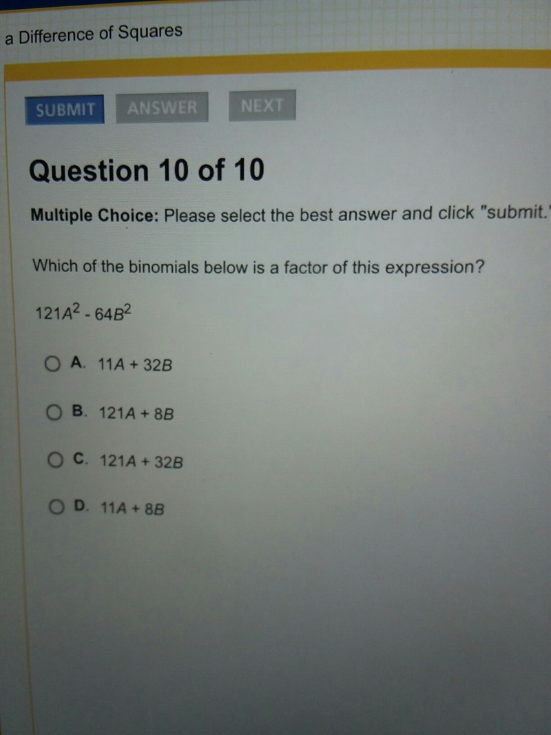 Which of the binomails below is a factor of this expression-example-1