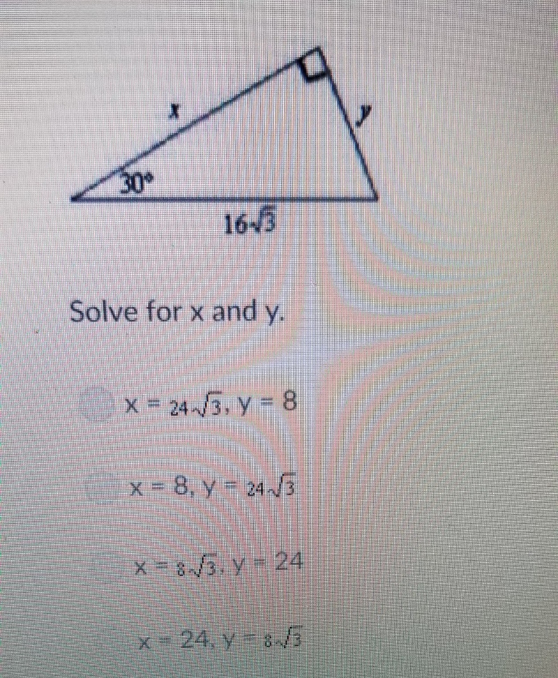 HELP PLEASE! solve for x and y.-example-1