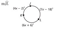 Find measurement of arc JL.-example-1