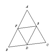 Points B, D, and F are midpoints of the sides of ΔACE. EC = 38 and DF = 16. Find AC-example-1