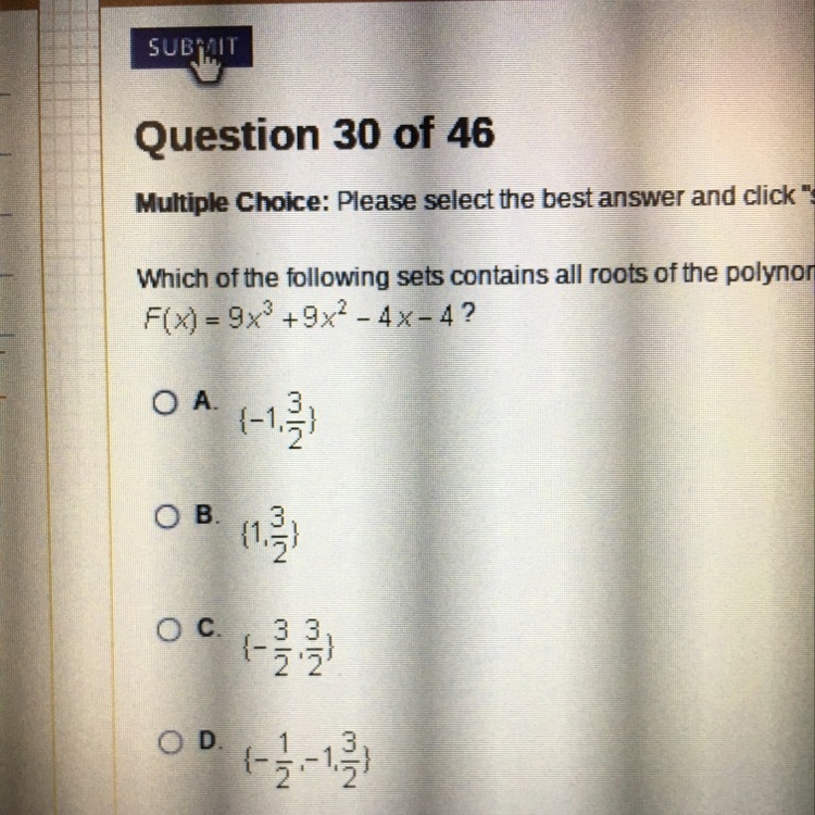 Which of the following sets contain all roots of the polynomial-example-1