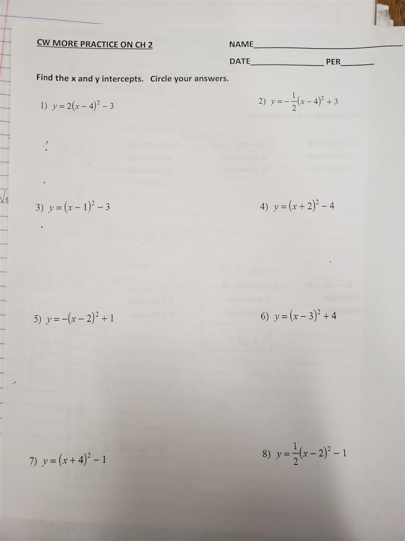 What are the X and Y intercepts? How do I do this type of problem? There's a substitute-example-1