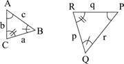 Triangle ABC is similar to triangle PQR, as shown below: Which ratio is equal to c-example-1